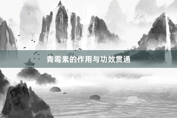 青霉素的作用与功效贯通
